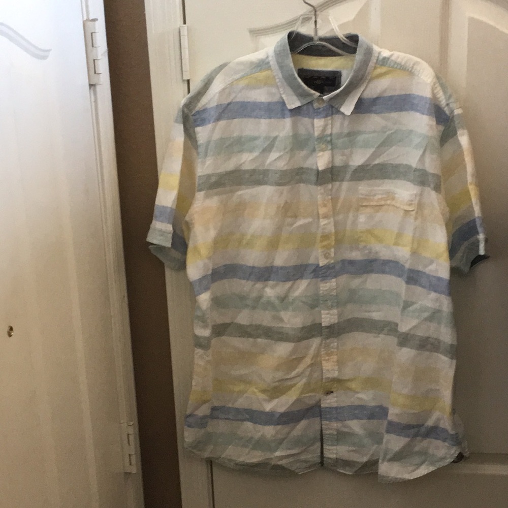FINAL MARKDOWN Men’s Club Room SS Linen Blend Shirt (XL)